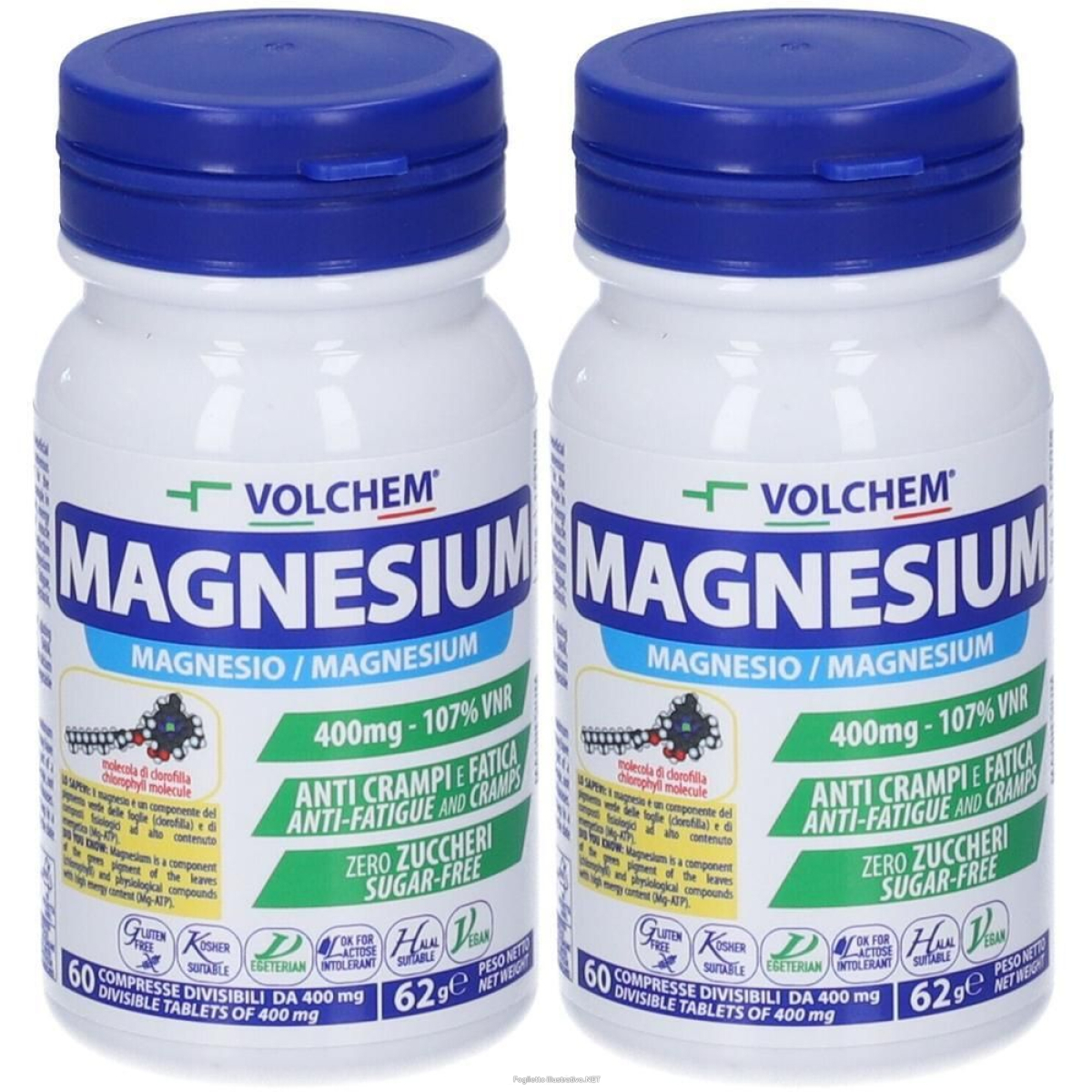 Trova Offerte di volchem magnesium magnesio in compresse 2x62 g e compra online