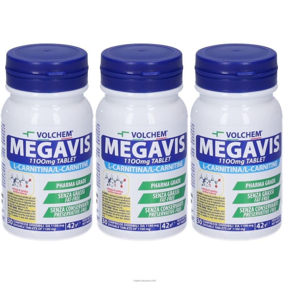 Trova Offerte di volchem megavis 1100 carnitina in compresse 3x42 g e compra online