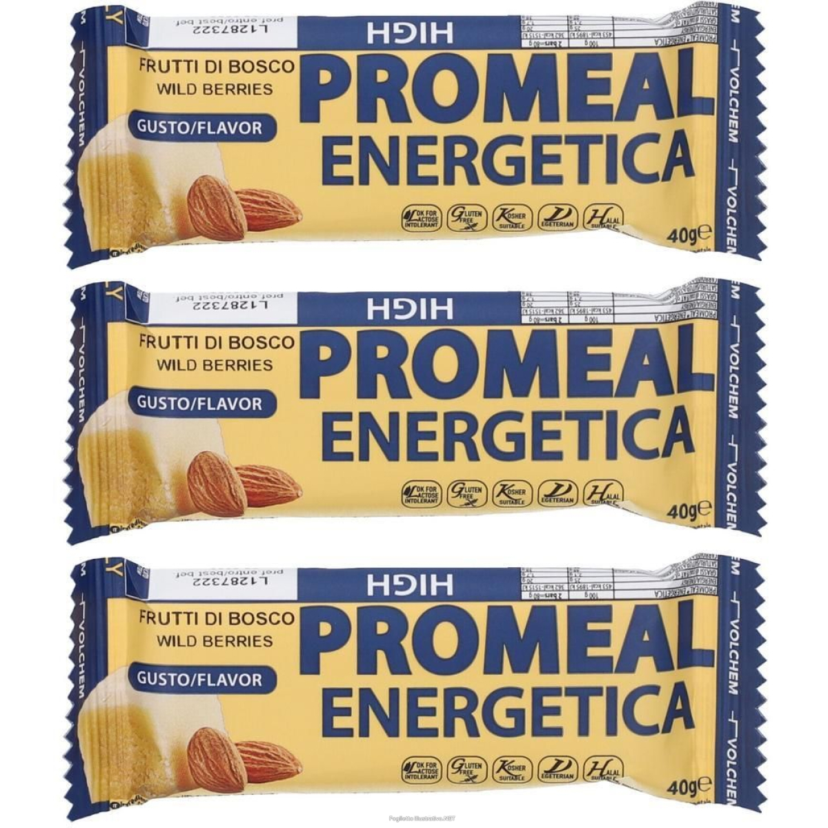 Trova Offerte di volchem promeal energetica barretta con pasta di mandorle g e compra online