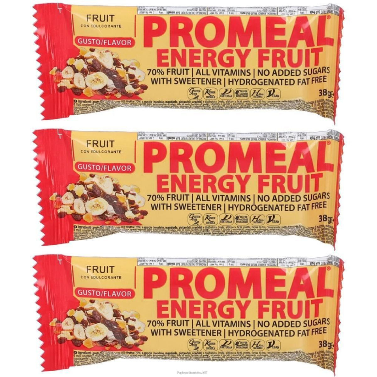 Trova Offerte di volchem promeal energy fruit barretta energetica alla frutta gusto fru e compra online