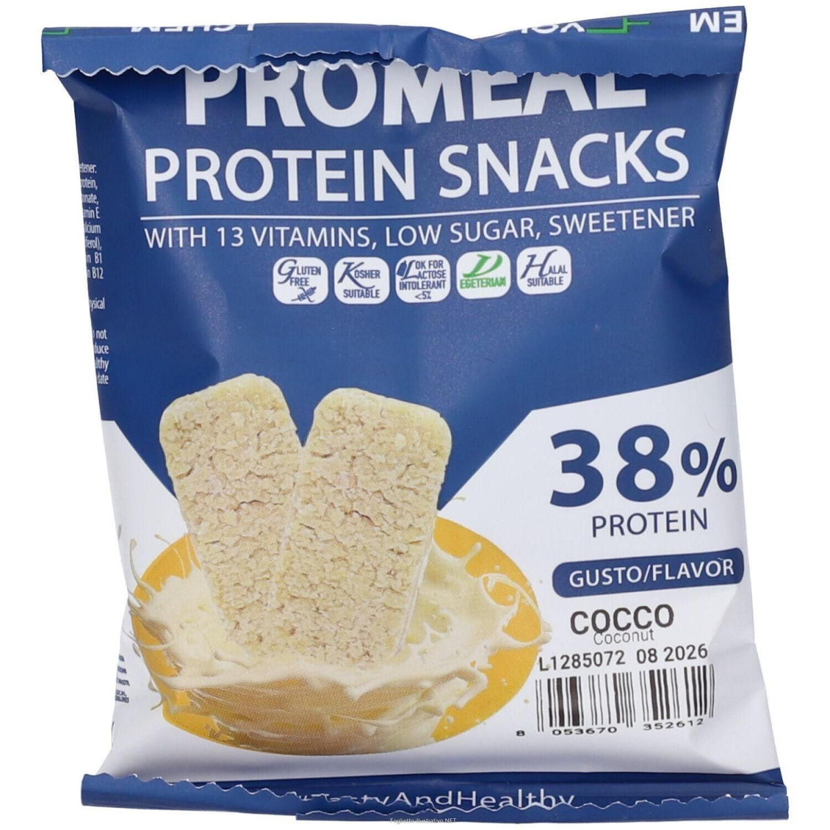 Trova Offerte di volchem promeal protein snacks snack proteico gusto cocco 4x3x12,5 g e compra online