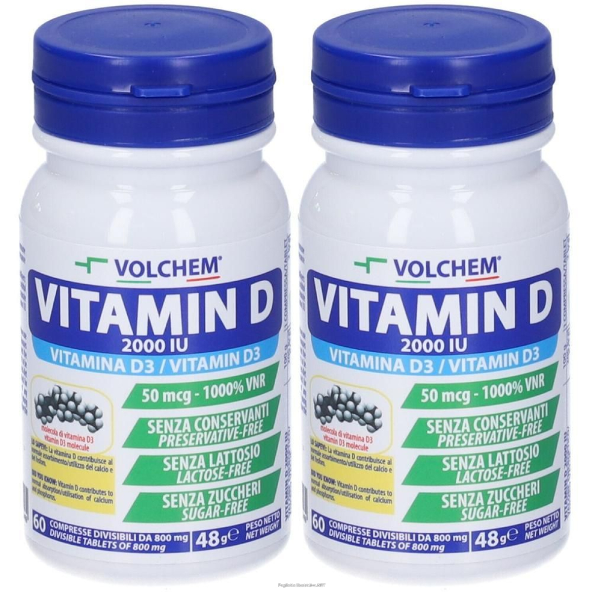 Trova Offerte di volchem vitamin d 2000 iu vitamina d3 in compresse 2x48 g e compra online
