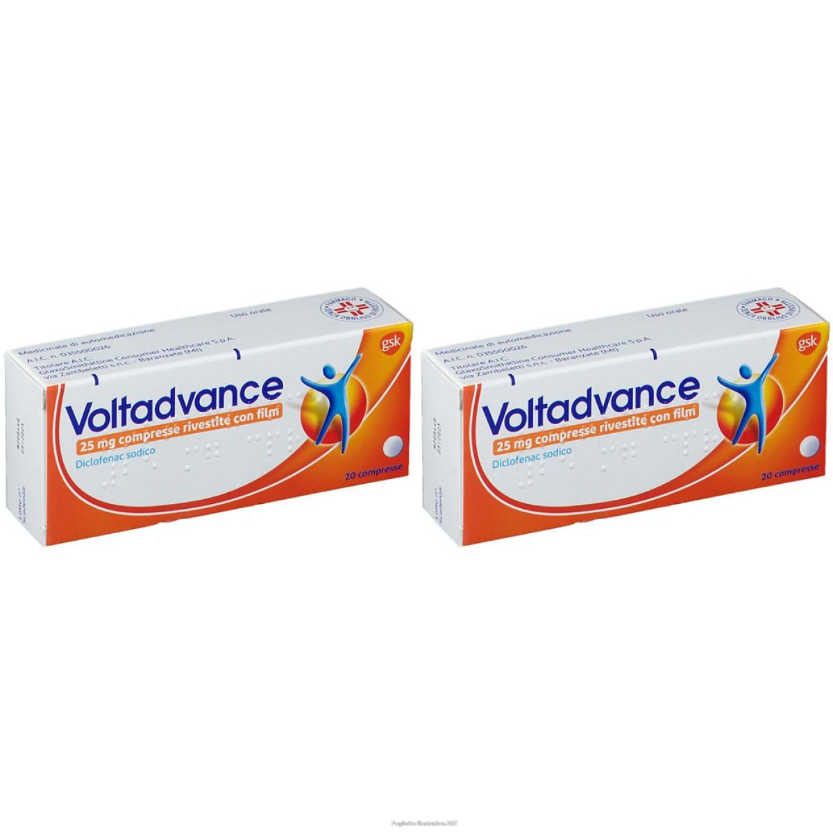 Trova Offerte di voltadvance 25 mg 20 compresse rivestite set da 2 2x20 pz ri e compra online