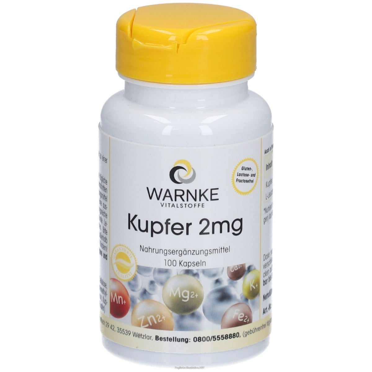 Trova Offerte di warnke vitalstoffe - rame 2 mg da bisglicinato di rame 100 pz capsule e compra online