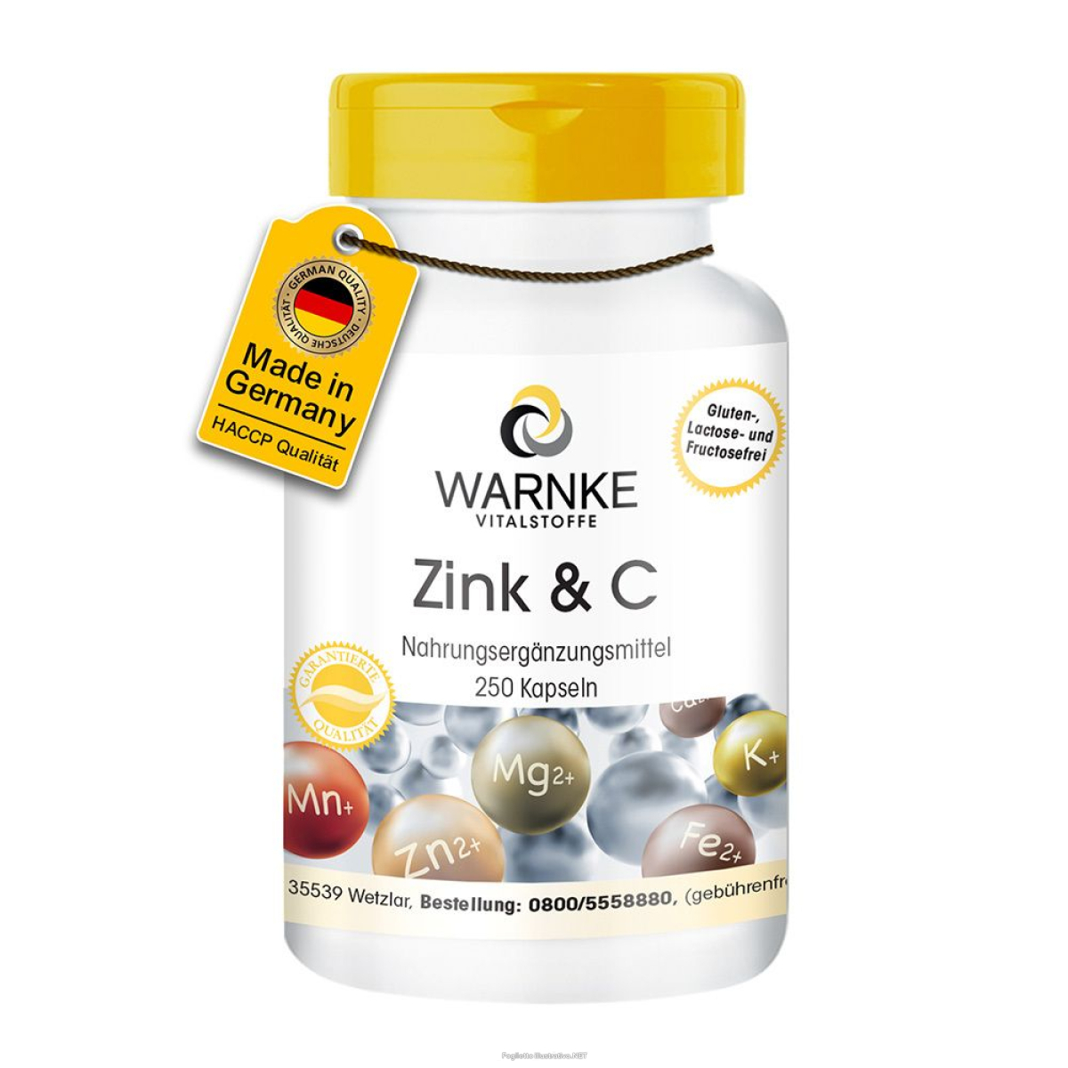 Trova Offerte di warnke vitalstoffe - zinco e vitamina c 250 pz capsule e compra online
