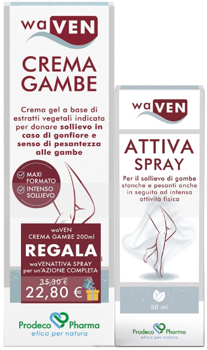 Trova Offerte di waven crema gambe 200 ml + waven attiva spray 50 ml omaggio e compra online