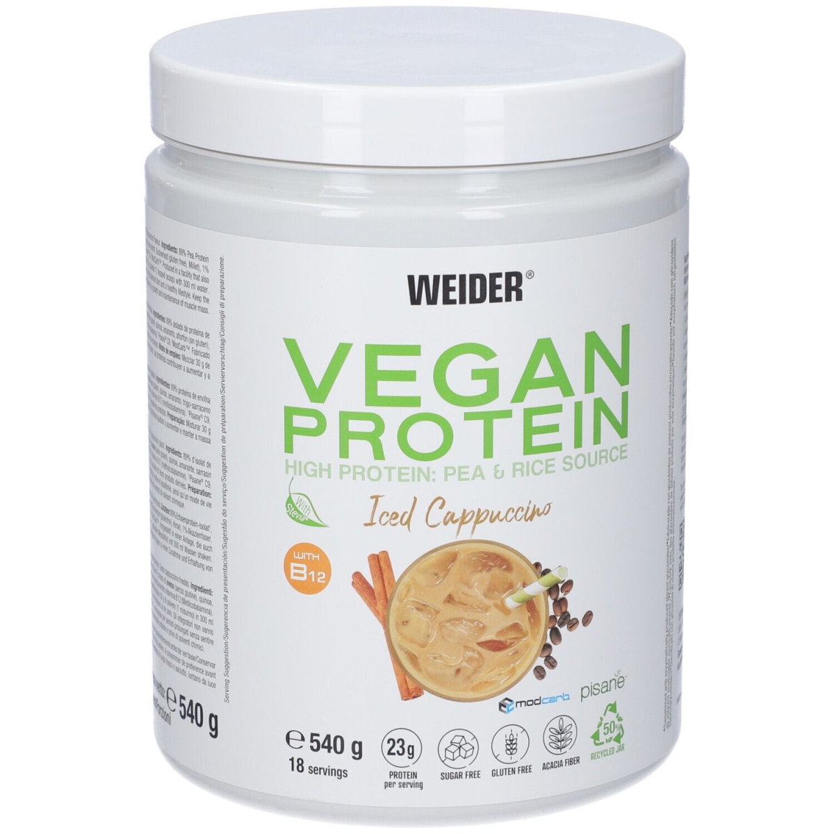 Trova Offerte di Weider vegan protein cappuccino polvere 540 g per sospensione e compra online