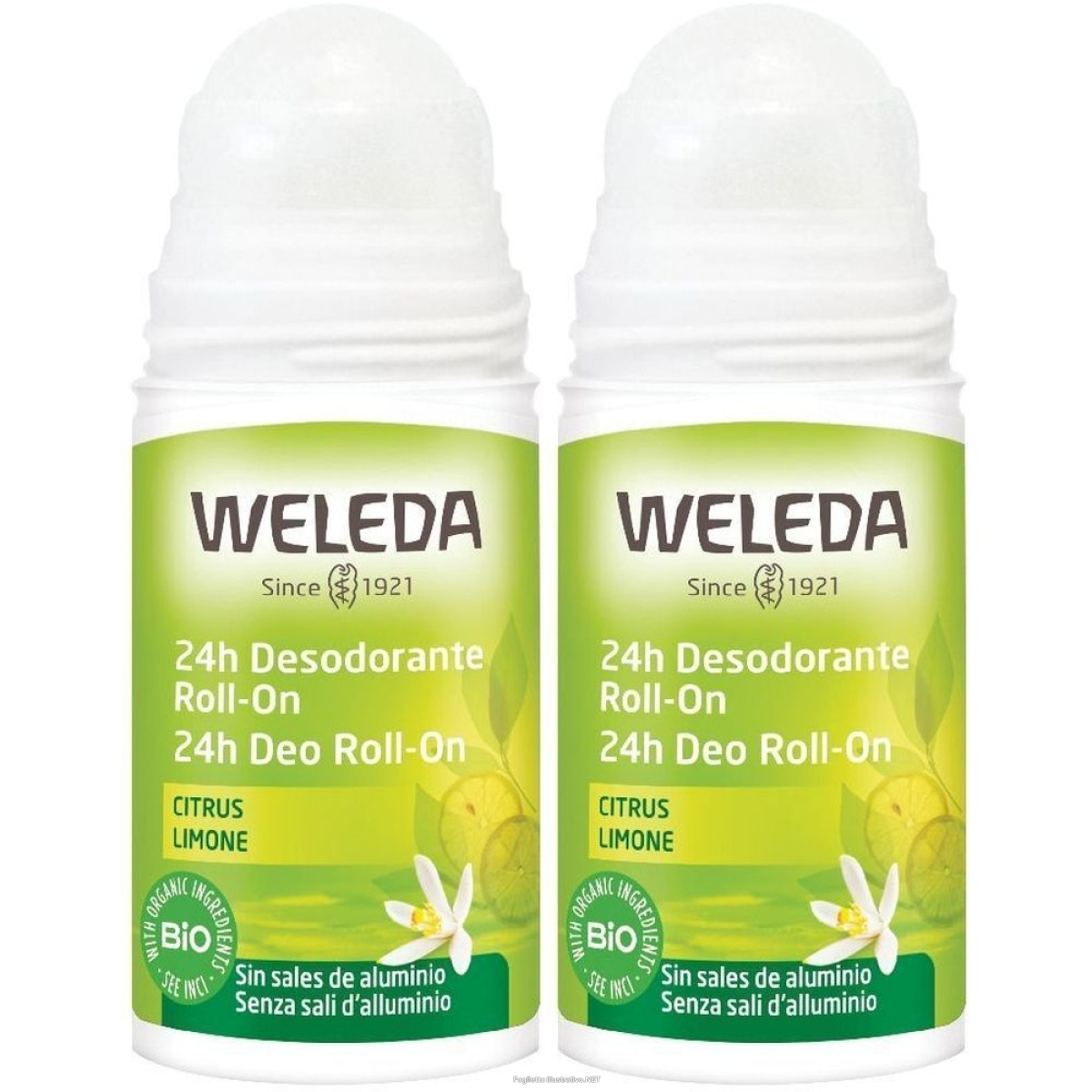 Trova Offerte di weleda 24h deo roll-on limone set da 2 2x50 ml e compra online