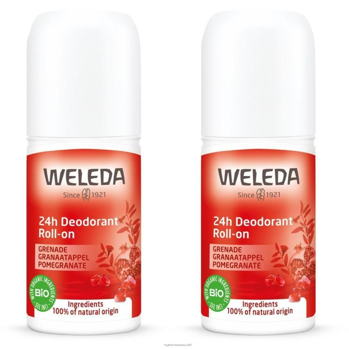 Trova Offerte di weleda 24h deo roll-on melograno 2x50 ml e compra online