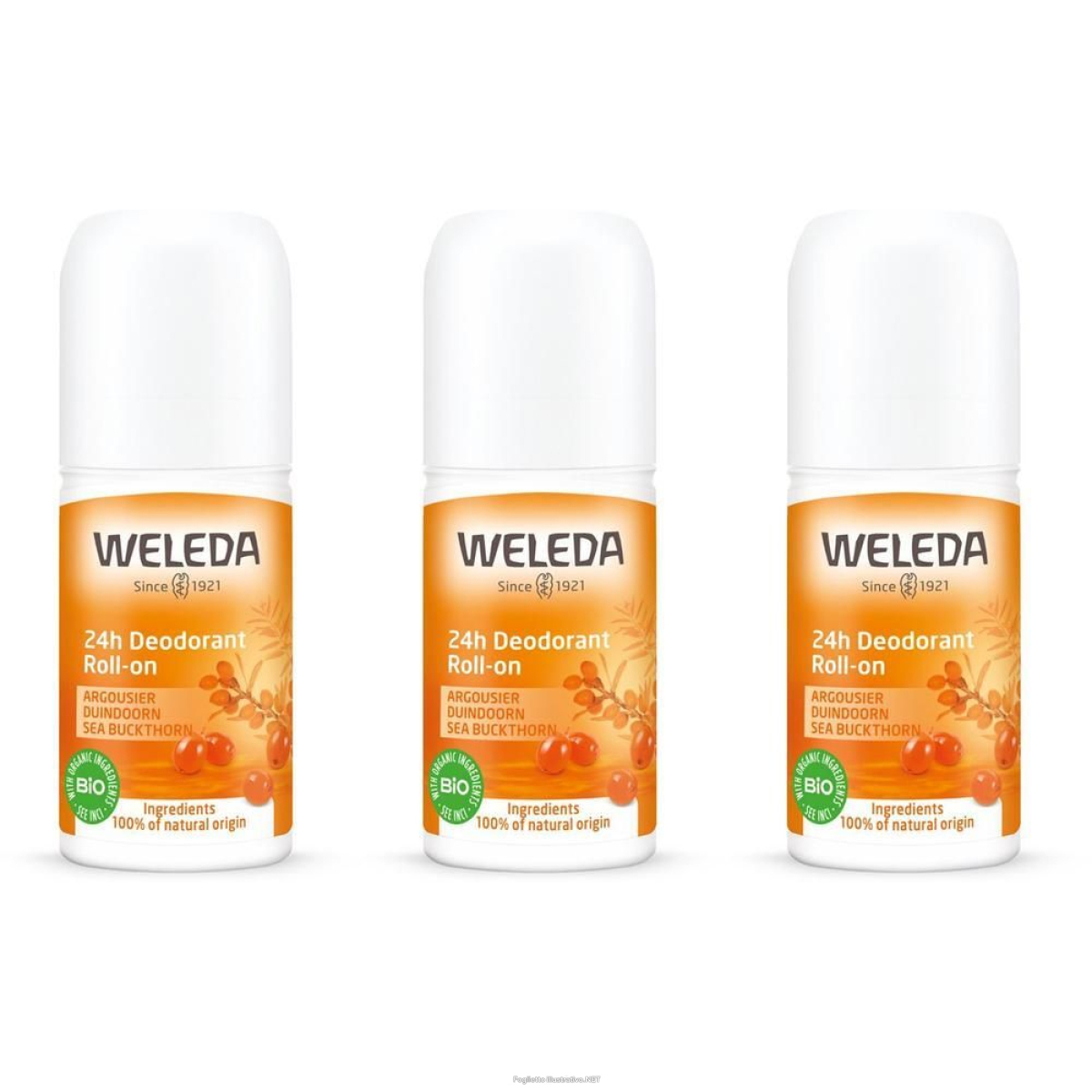 Trova Offerte di weleda 24h deo roll-on olivello spinoso 3x50 ml e compra online