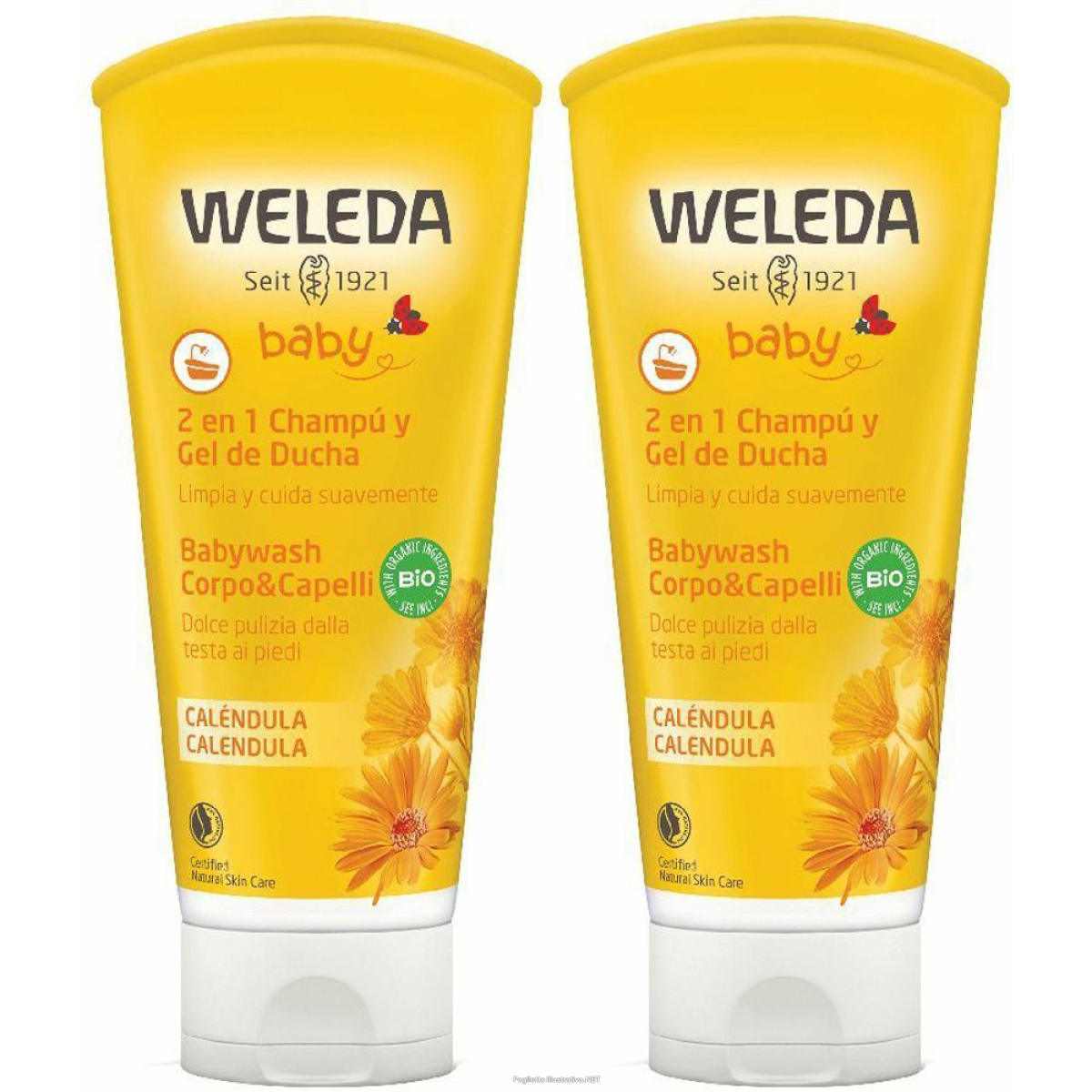 Trova Offerte di weleda baby babywash corpo&capelli calendula set da 2 2x200 ml gel doc e compra online