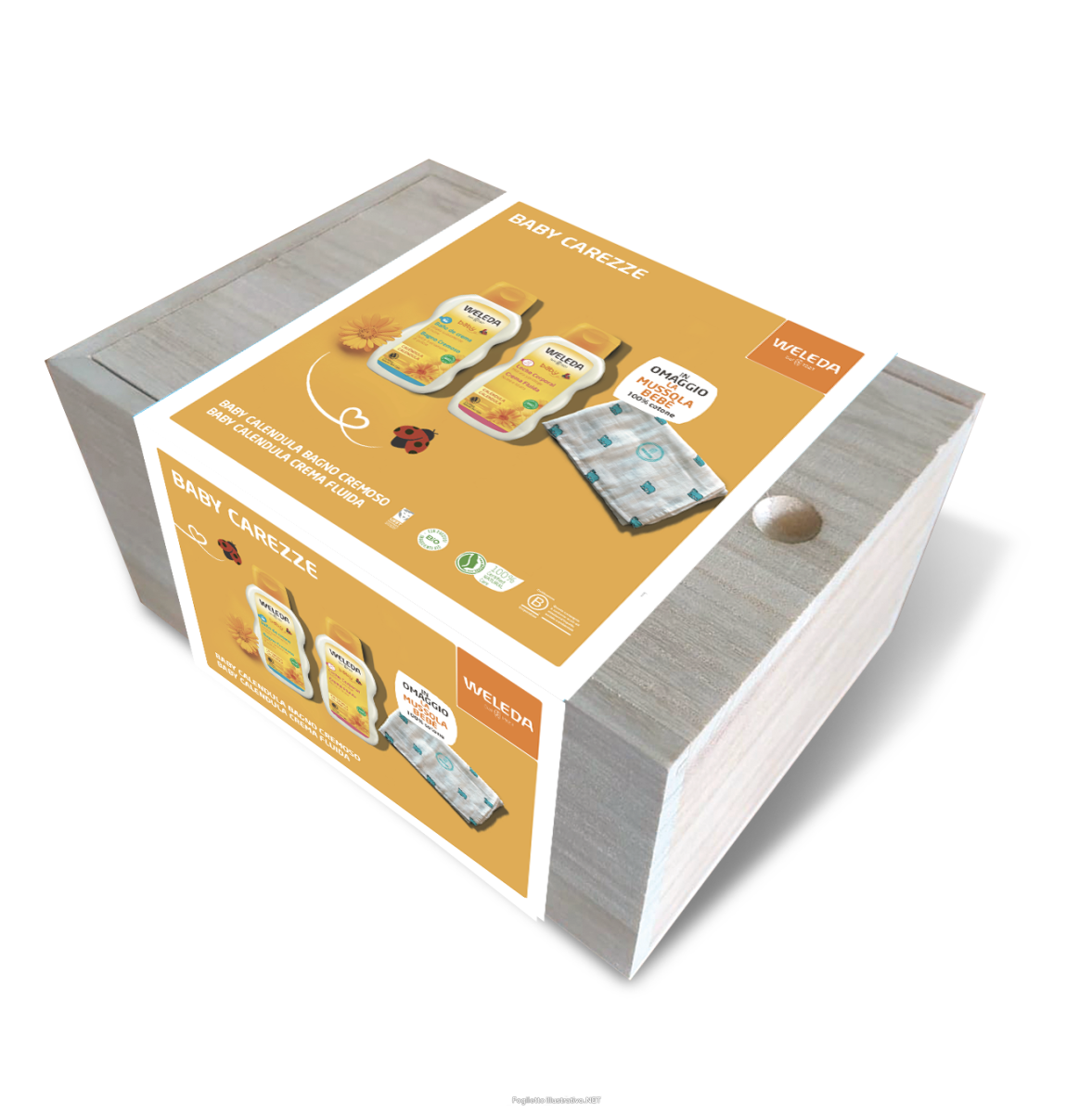 Trova Offerte di weleda baby carezze bagno cremoso + crema fluida mussola bebe' in om e compra online
