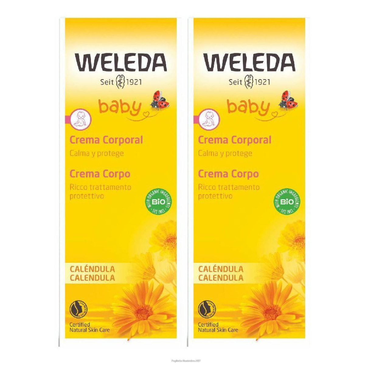 Trova Offerte di weleda baby crema corpo calendula set da 2 2x75 ml e compra online