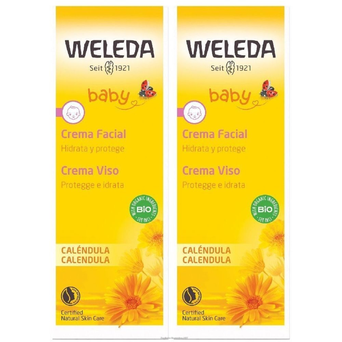 Trova Offerte di weleda baby crema viso calendula set da 2 2x50 ml e compra online