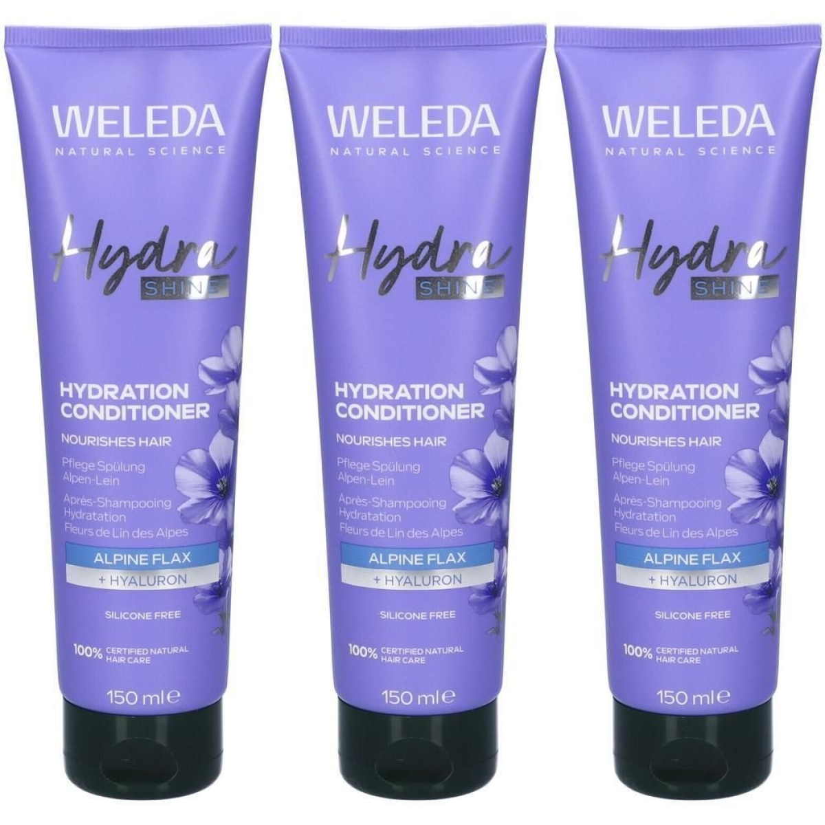 Trova Offerte di Weleda balsamo idratante capelli hydra shine 3x150 ml e compra online