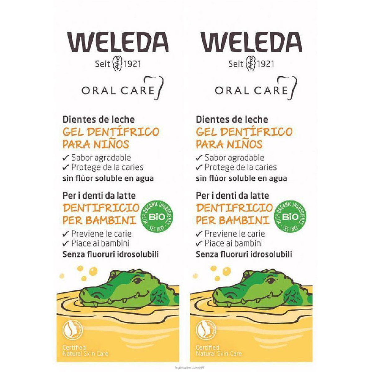 Trova Offerte di weleda dentifricio per bambini set da 2 2x50 ml e compra online