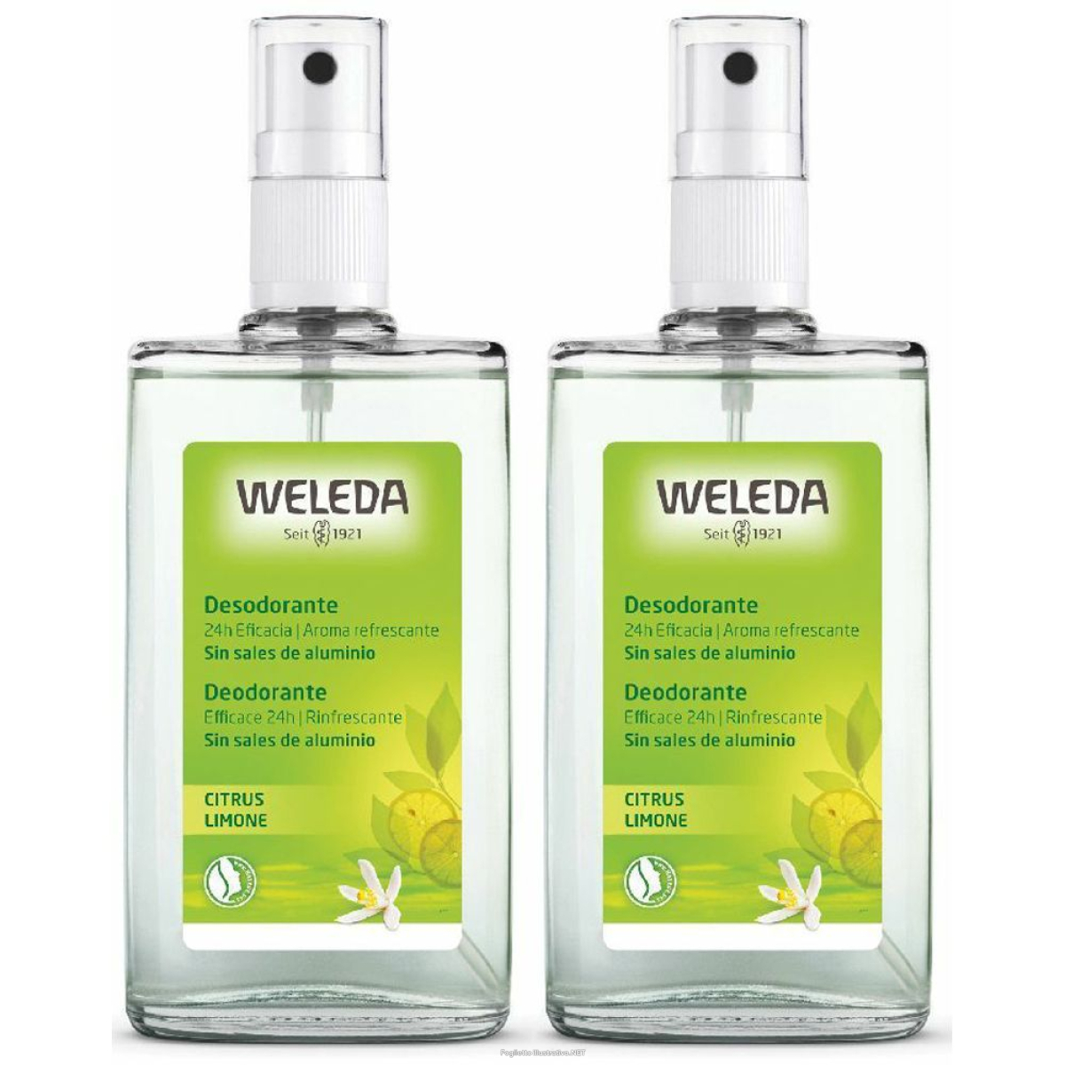 Trova Offerte di weleda deodorante limone set da 2 2x100 ml spray e compra online