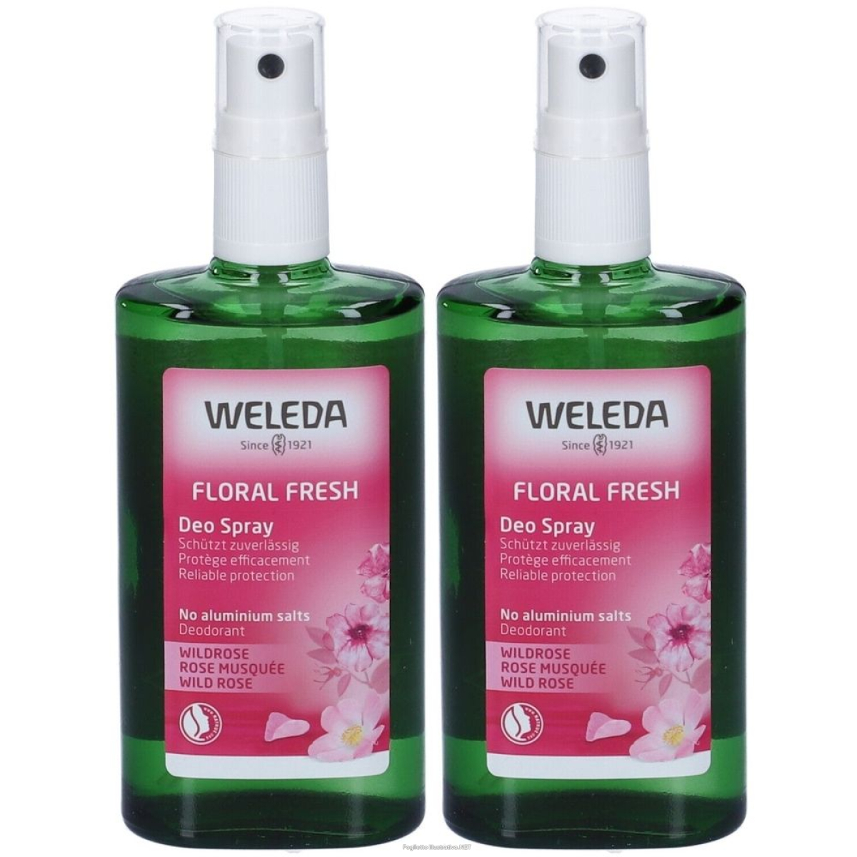 Trova Offerte di weleda deodorante rosa mosqueta set da 2 2x100 ml spray e compra online