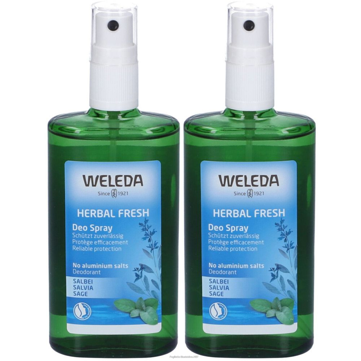 Trova Offerte di weleda deodorante salvia set da 2 2x100 ml spray e compra online