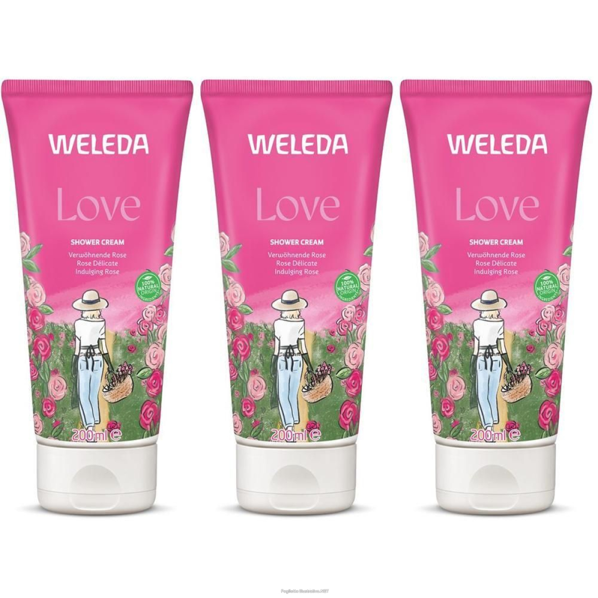 Trova Offerte di weleda doccia cremosa love rosa 3x200 ml e compra online
