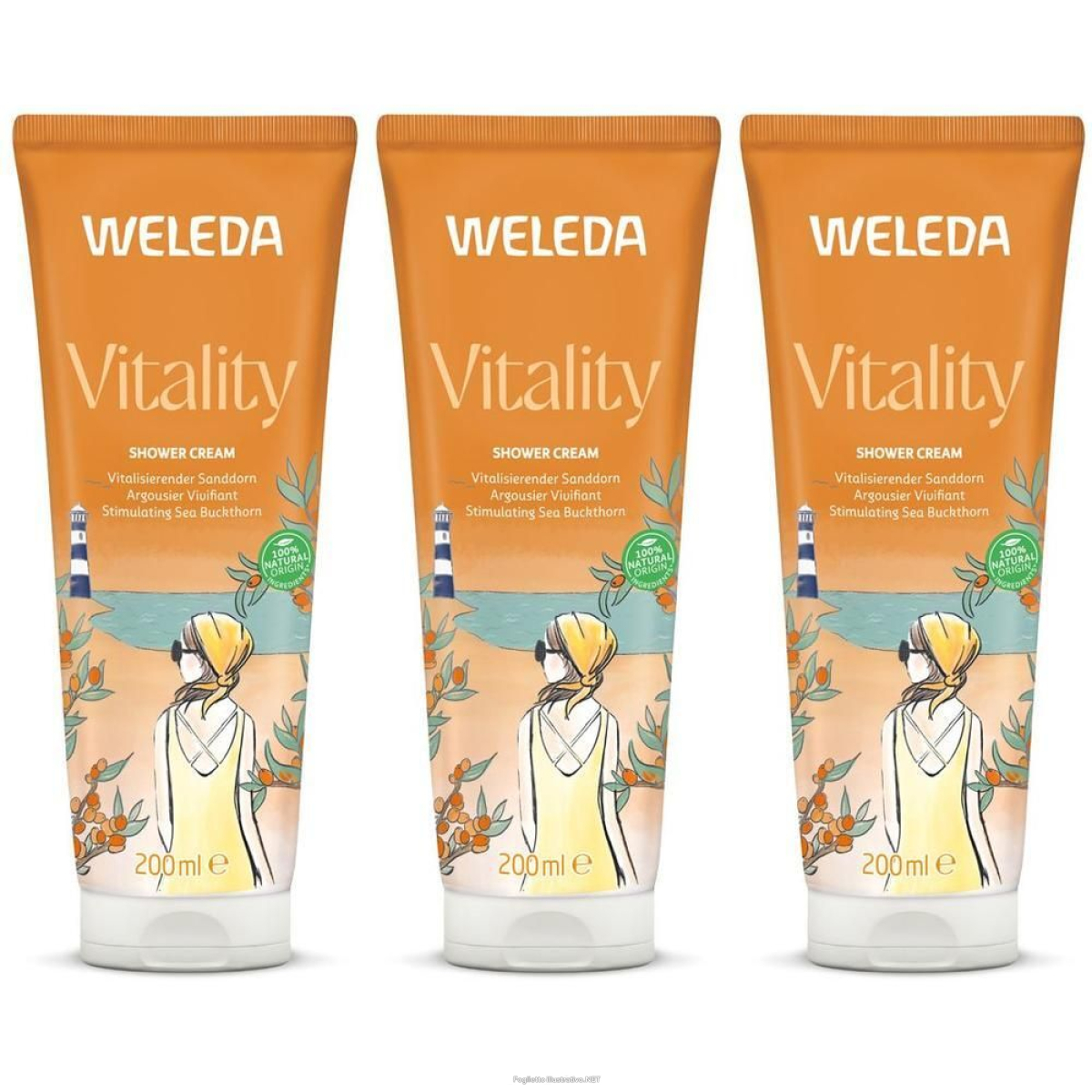 Trova Offerte di weleda doccia cremosa vitality olivello spinoso 3x200 ml e compra online