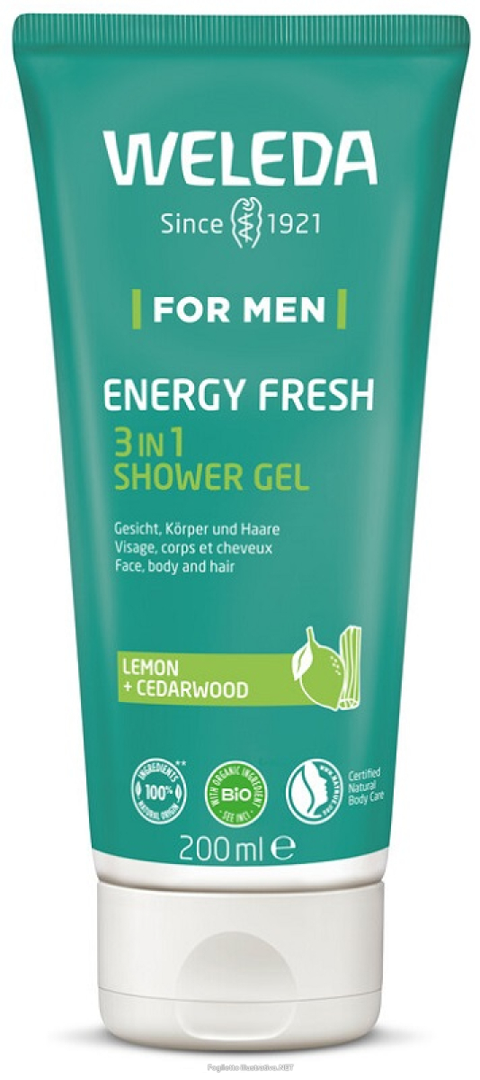 Trova Offerte di weleda formen energy fresh gel doccia 3in1 viso corpo e capelli 200 ml e compra online