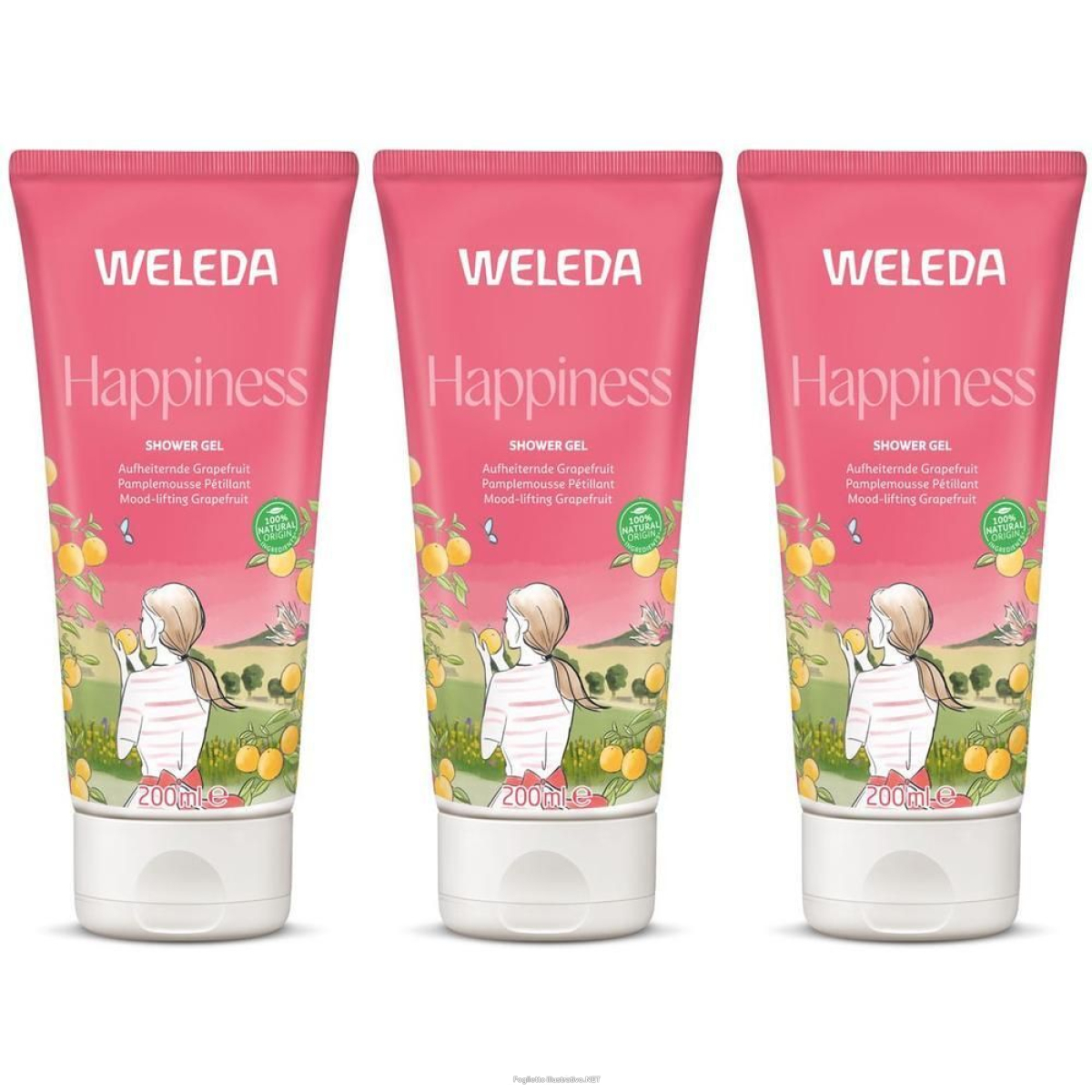 Trova Offerte di weleda gel doccia happiness pompelmo 3x200 ml e compra online