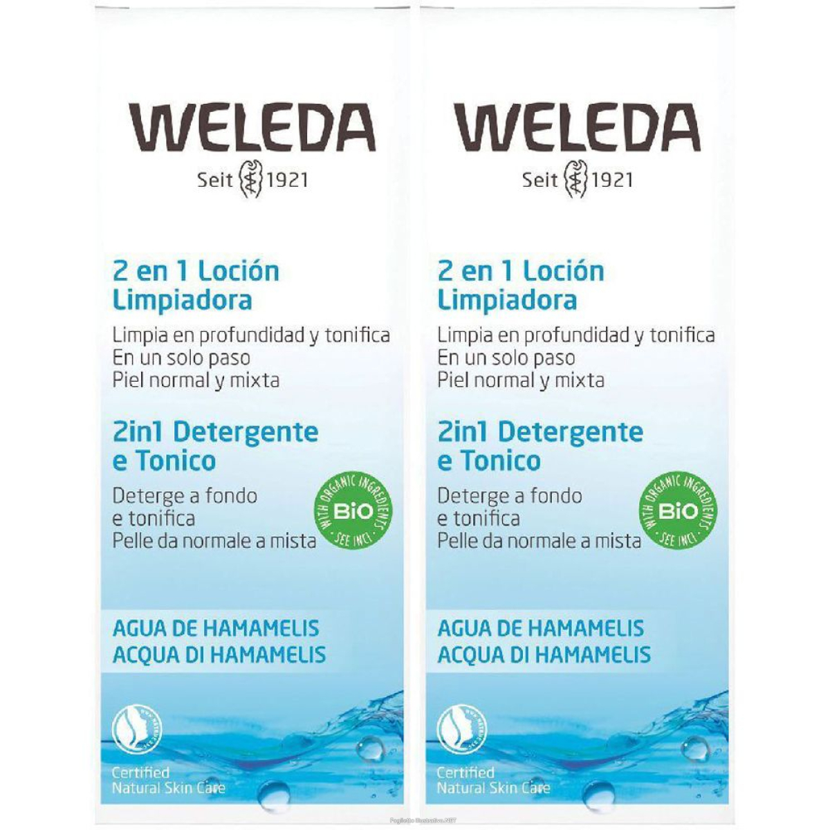 Trova Offerte di weleda latte & tonico 2in1 set da 2 2x100 ml fluido e compra online