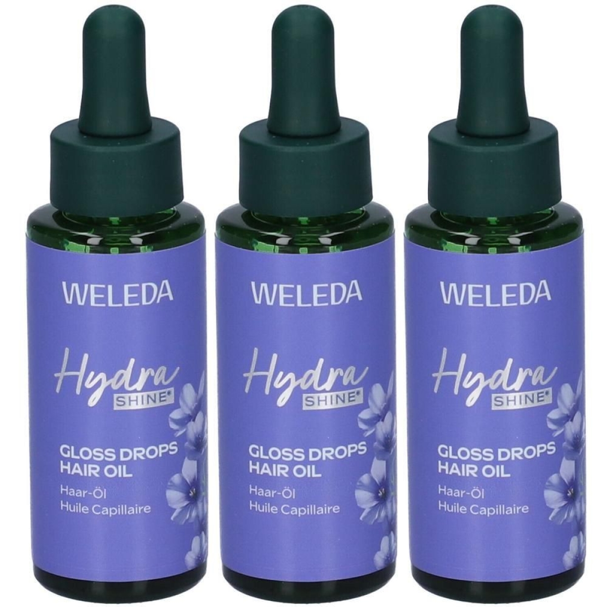 Trova Offerte di Weleda olio per capelli hydra shine gloss 3x30 ml e compra online
