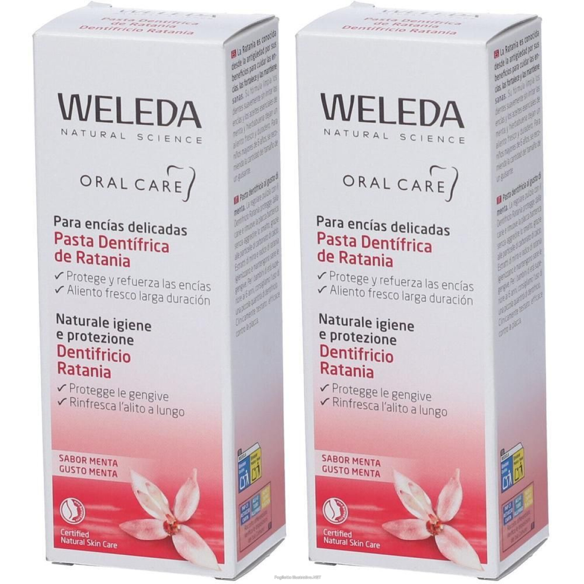 Trova Offerte di weleda oral care dentifricio ratania 2x75 ml e compra online