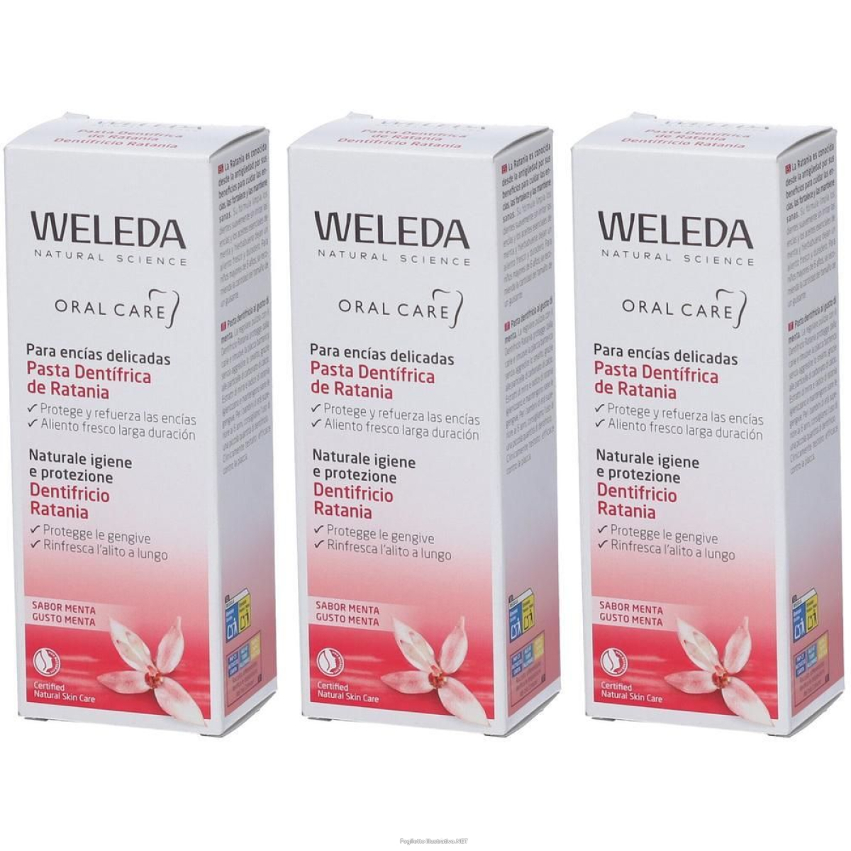 Trova Offerte di weleda oral care dentifricio ratania 3x75 ml e compra online