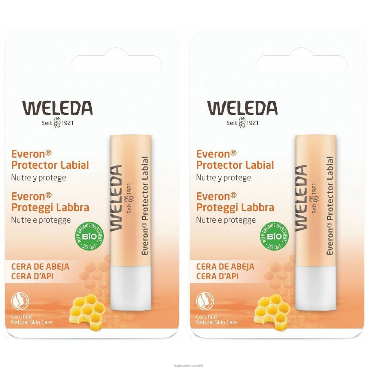 Trova Offerte di weleda proteggi labbra everon set da 2 2x4,8 g stick e compra online