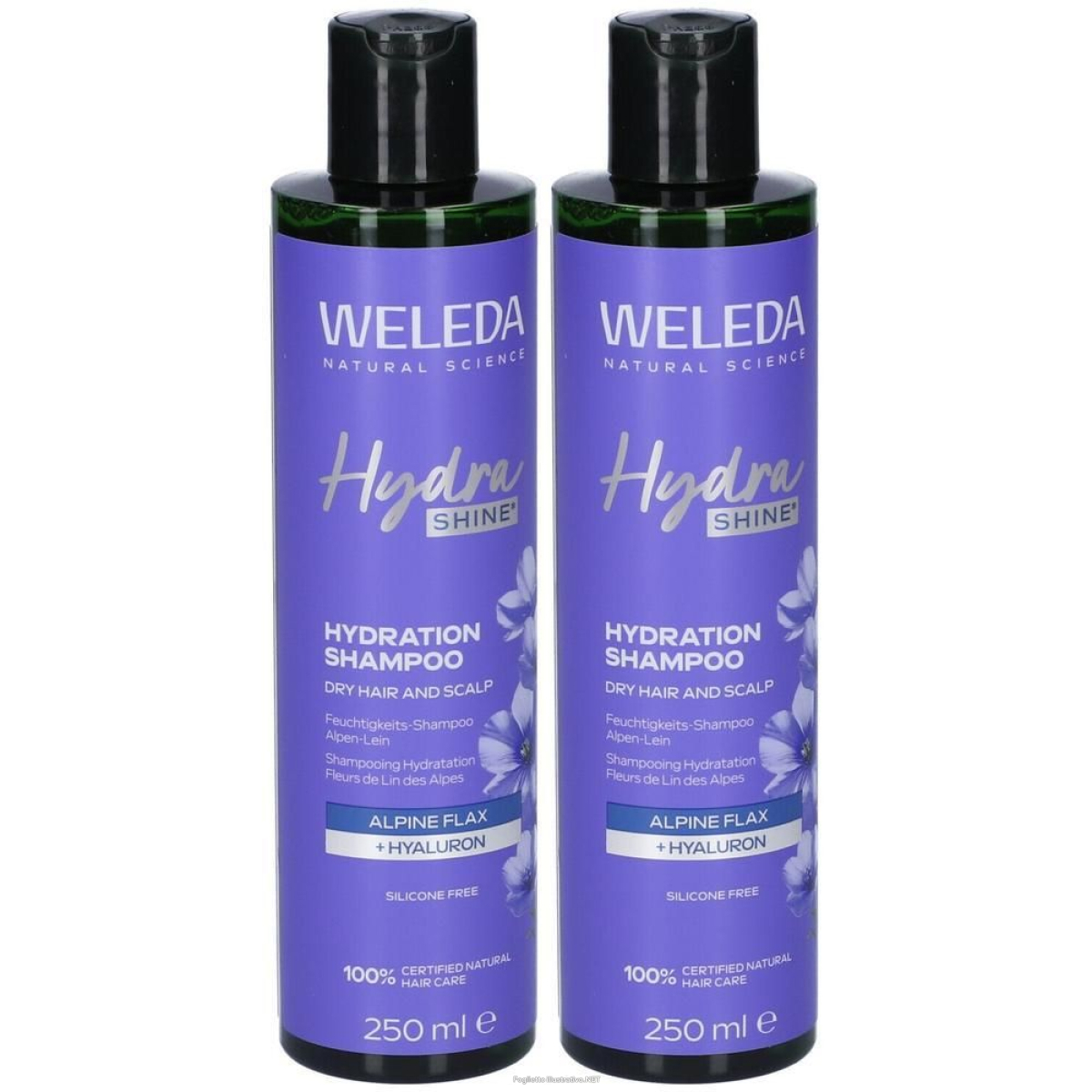 Trova Offerte di weleda shampoo idratante hydra shine 2x250 ml e compra online