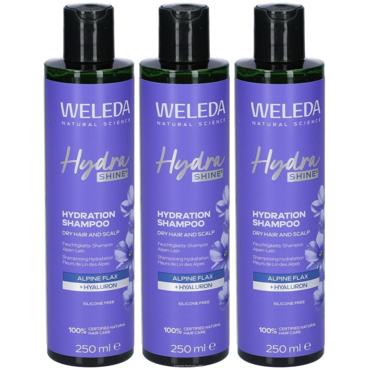 Trova Offerte di weleda shampoo idratante hydra shine 3x250 ml e compra online