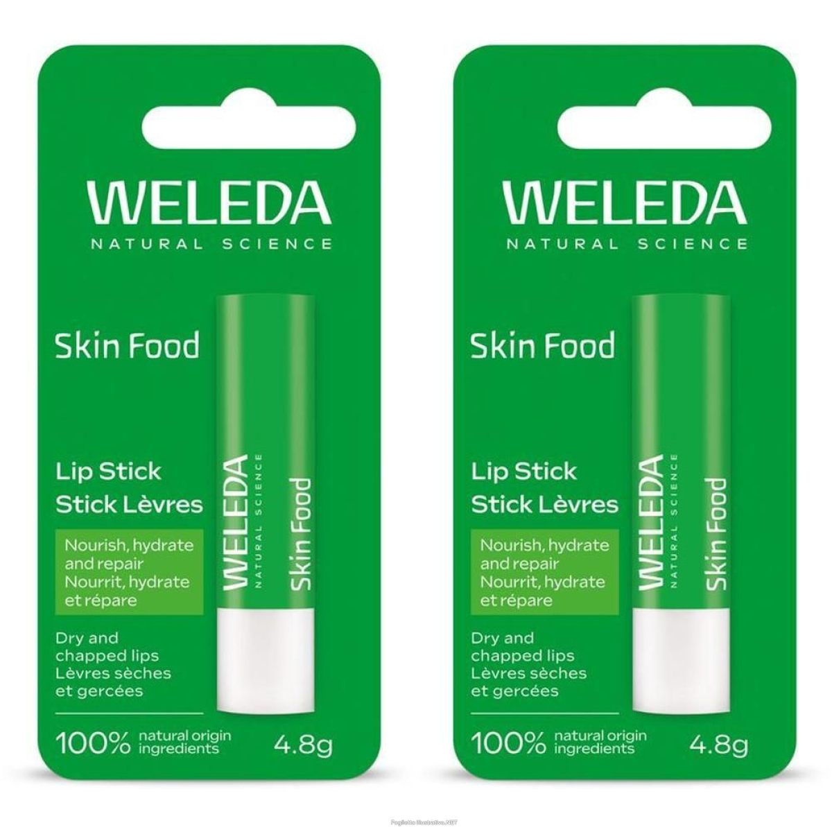 Trova Offerte di weleda skin food lip stick labbra 2x4,8 g e compra online