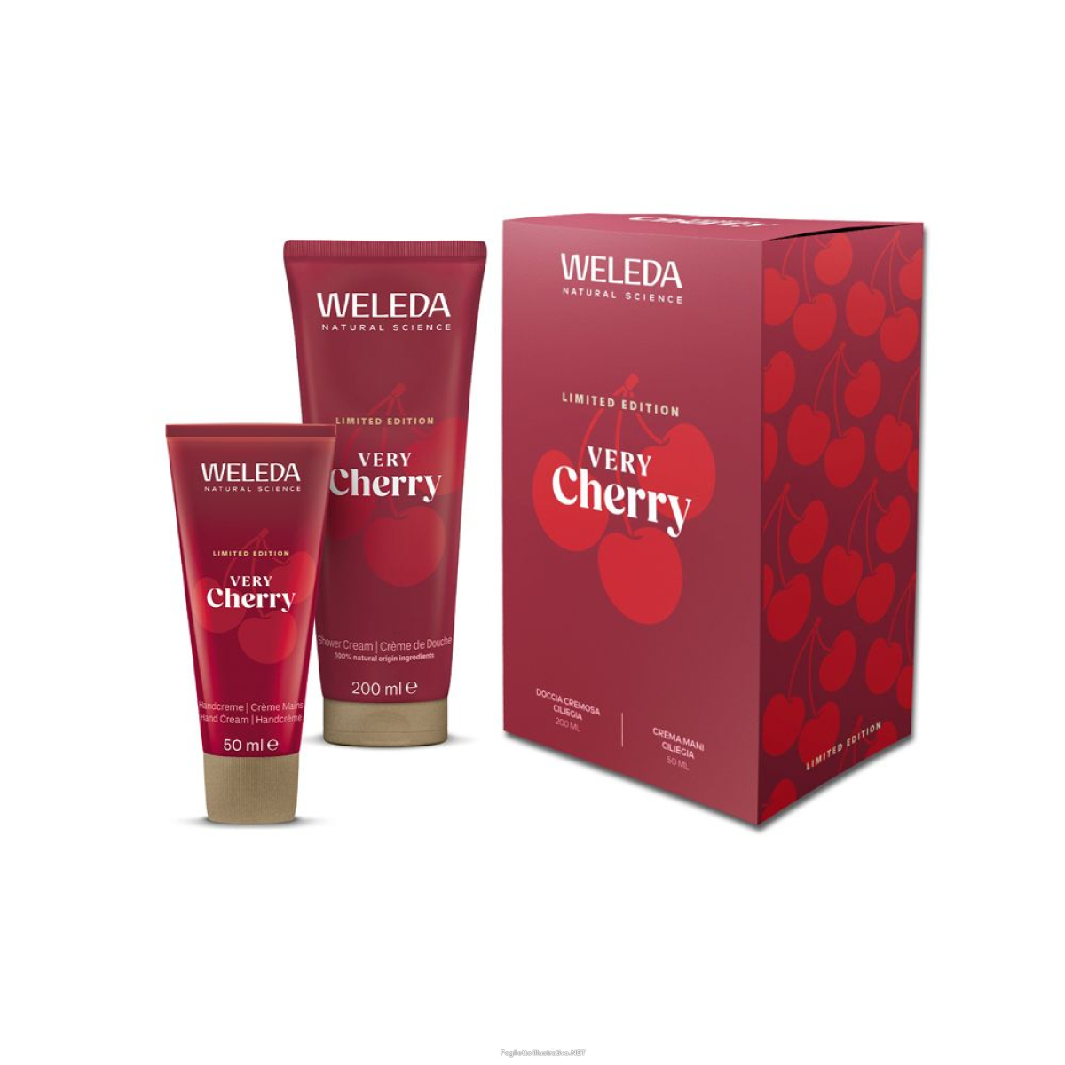 Trova Offerte di weleda very cherry cofanetto limited edition con crema doccia 200 ml + crema mani idratante alla ciliegia e compra online