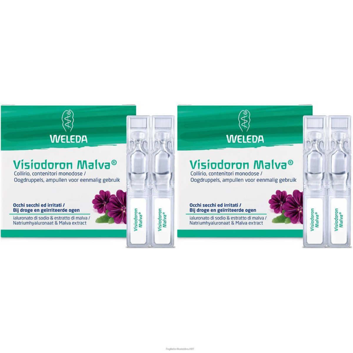Trova Offerte di weleda visiodoron malva® occhi secchi set da 2 2x20x0,4 ml pipette mon e compra online