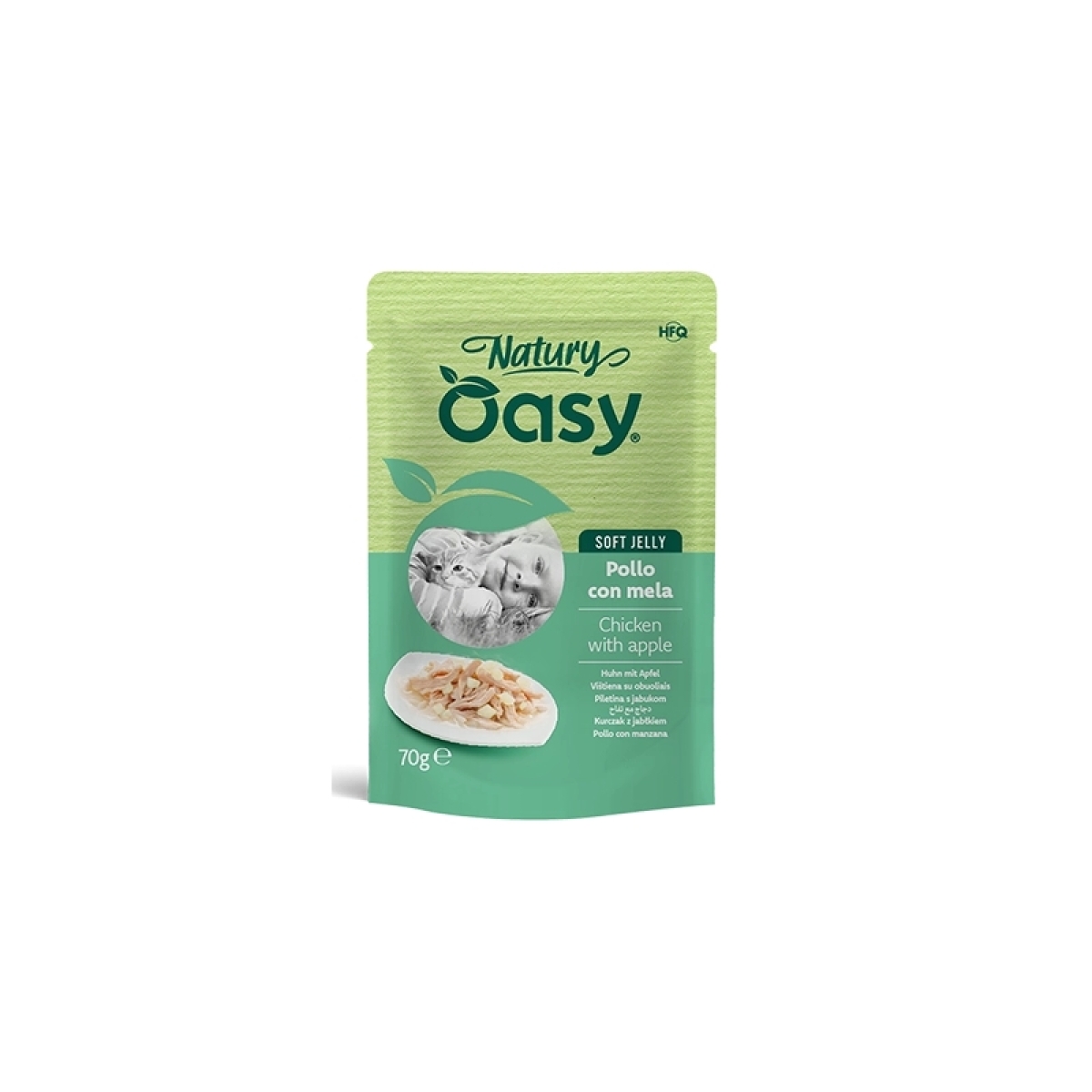 Trova Offerte di Wet cat natury soft jelly pollo con mela - alimento complementare per gatti adulti 70 gr e compra online