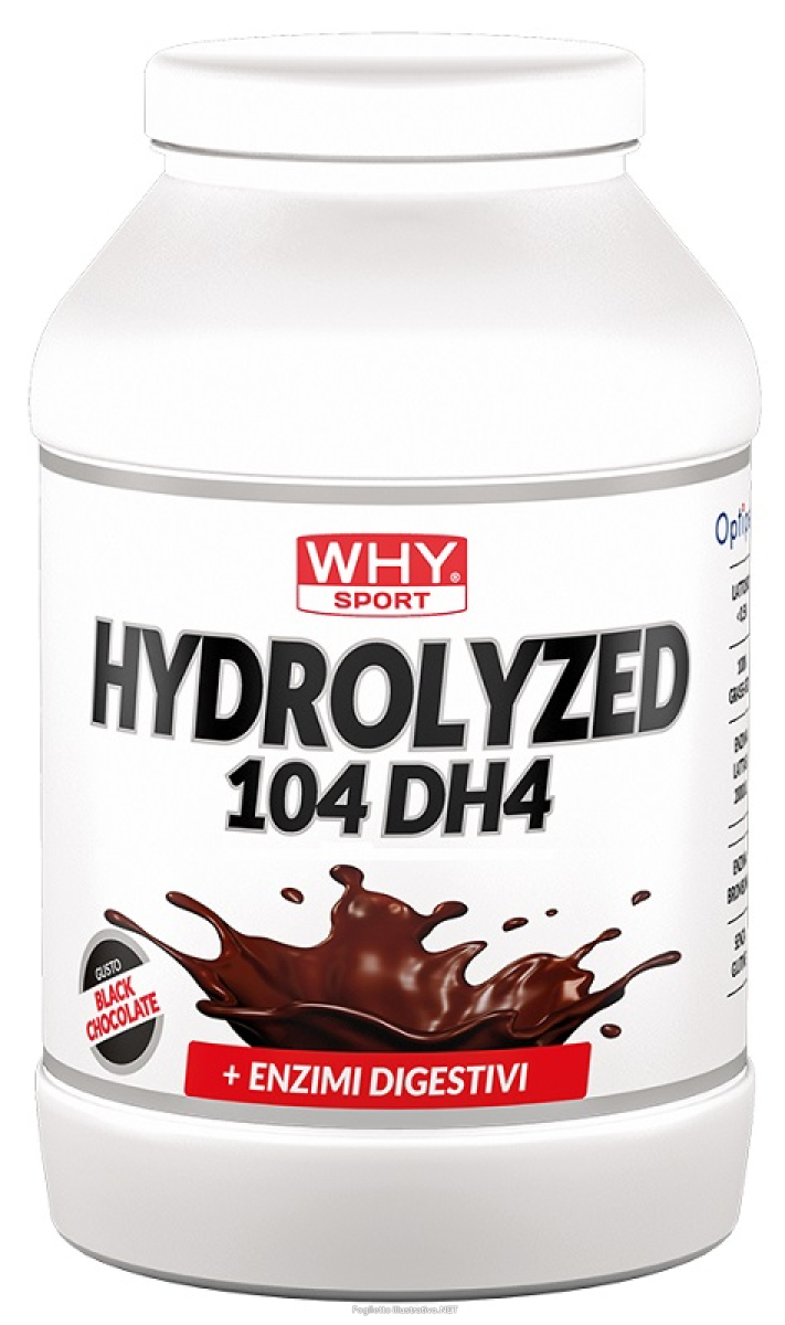 Trova Offerte di why sport hydrolyz 104 dh4 integratore di proteine idrolizzate per sportivi gusto black chocolate 30 dosi 900 grammi e compra online