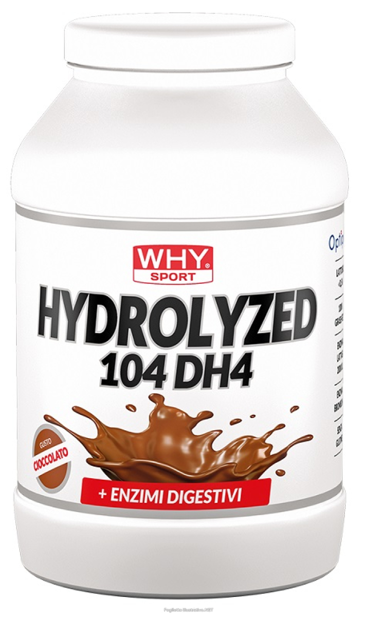 Trova Offerte di why sport hydrolyz 104 dh4 integratore di proteine idrolizzate per sportivi gusto cioccolato 30 dosi 900 grammi e compra online
