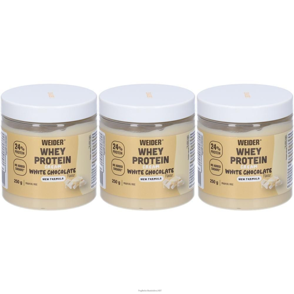Trova Offerte di wieder crema spalmabile proteica al cioccolato bianco 3x250 g e compra online