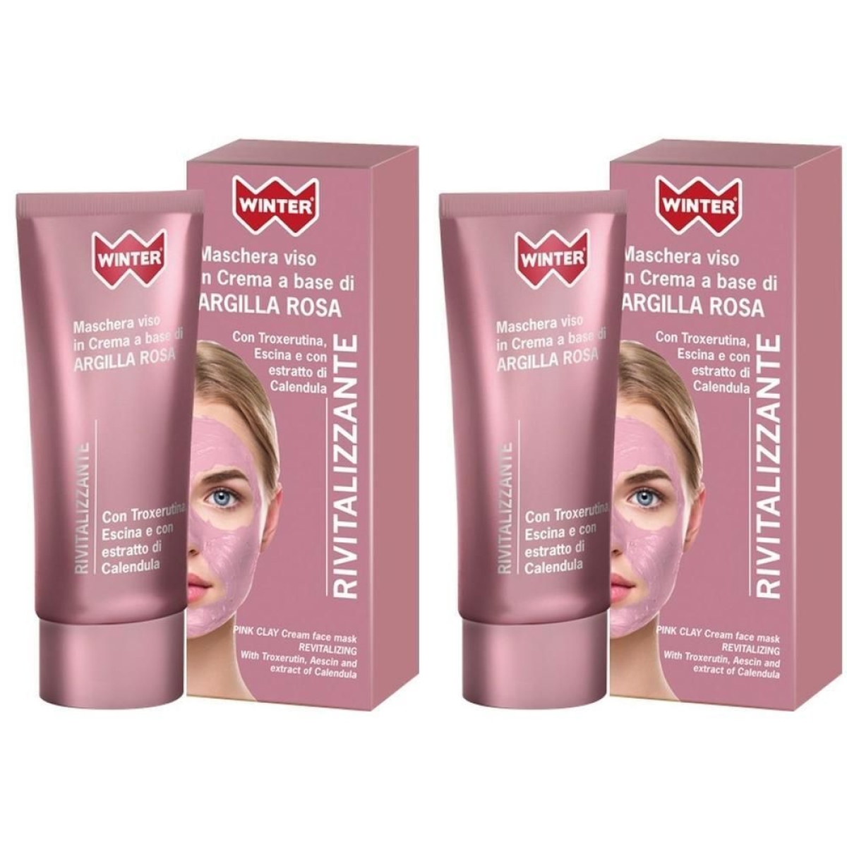 Trova Offerte di Winter argilla rosa rivitalizzante maschera viso 2x50 ml e compra online