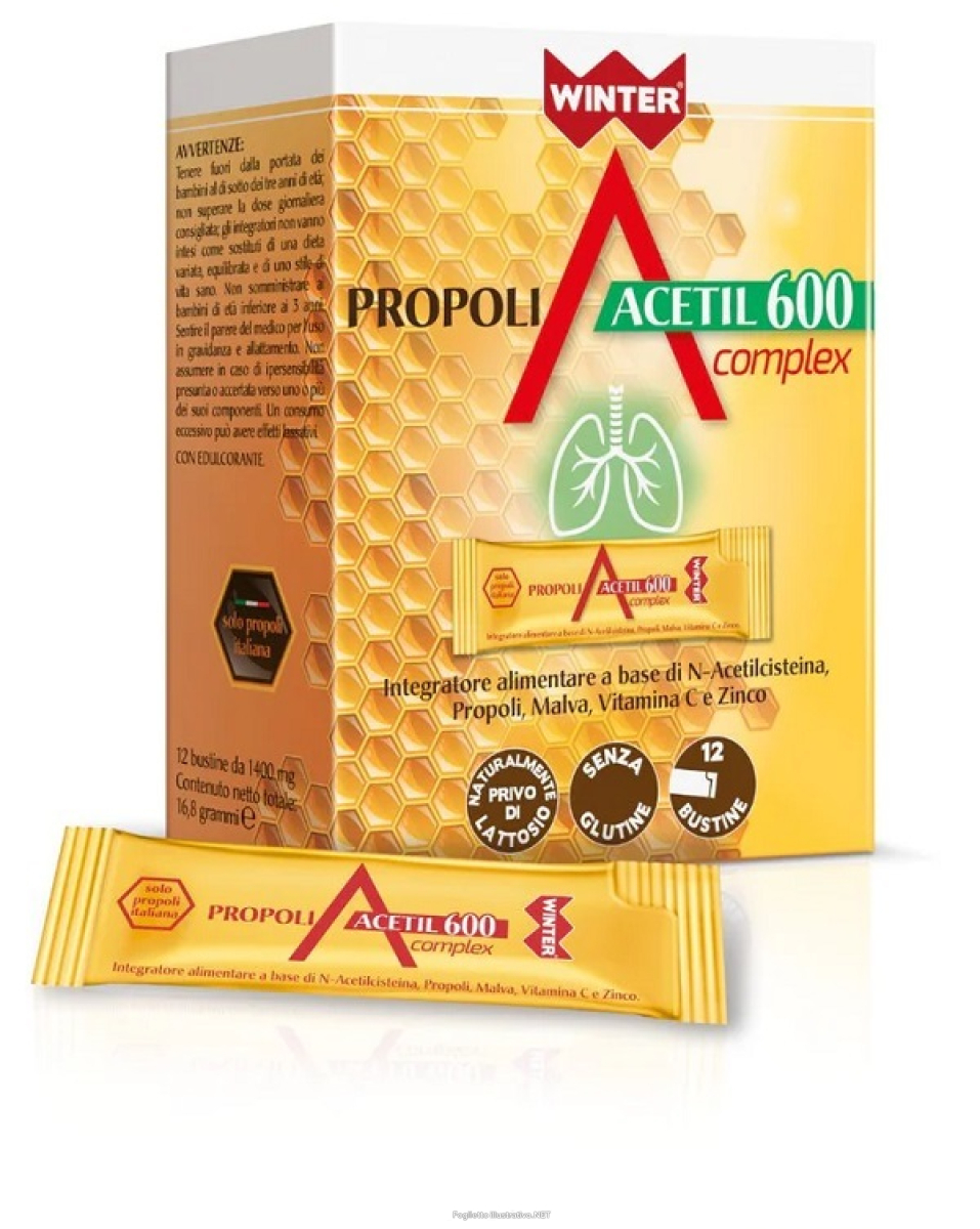 Trova Offerte di winter propoli acetil 600 complex 12 bustine e compra online
