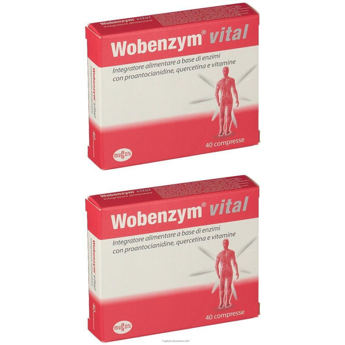 Trova Offerte di wobenzym® vital 40 compresse 2x40 pz e compra online