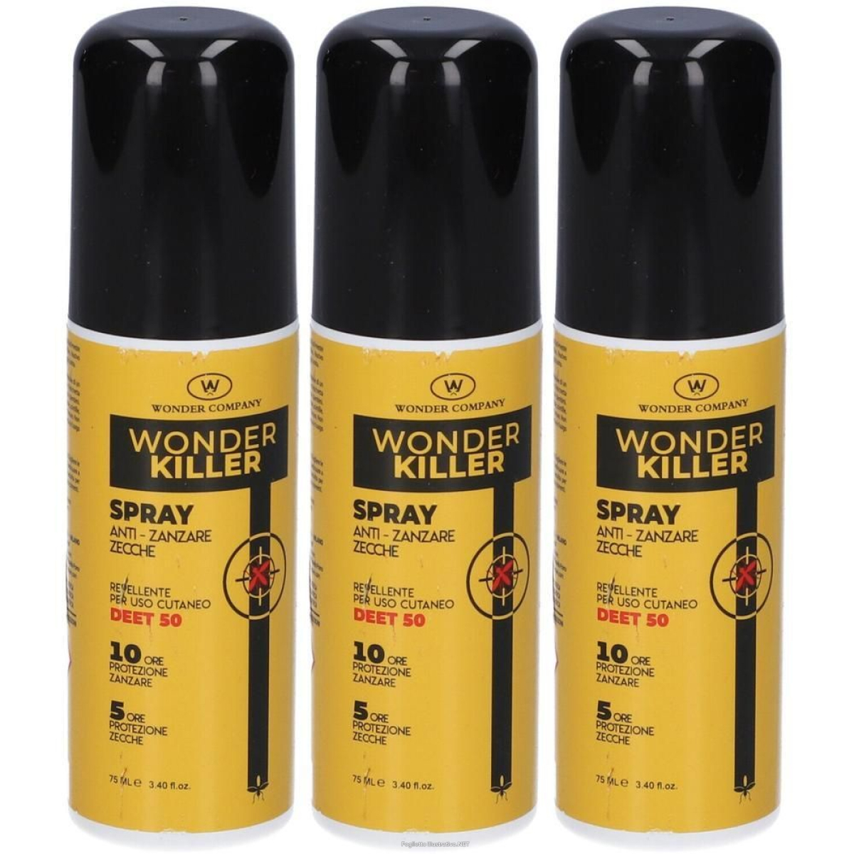Trova Offerte di wonder killer spray anti-zanzare e zecche 3x75 ml e compra online