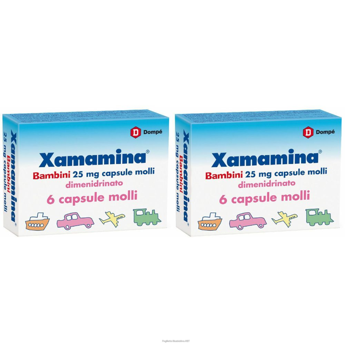 Trova Offerte di xamamina mal di viaggio bambini 25 mg capsule molli set da 2 2x6 pz ca e compra online