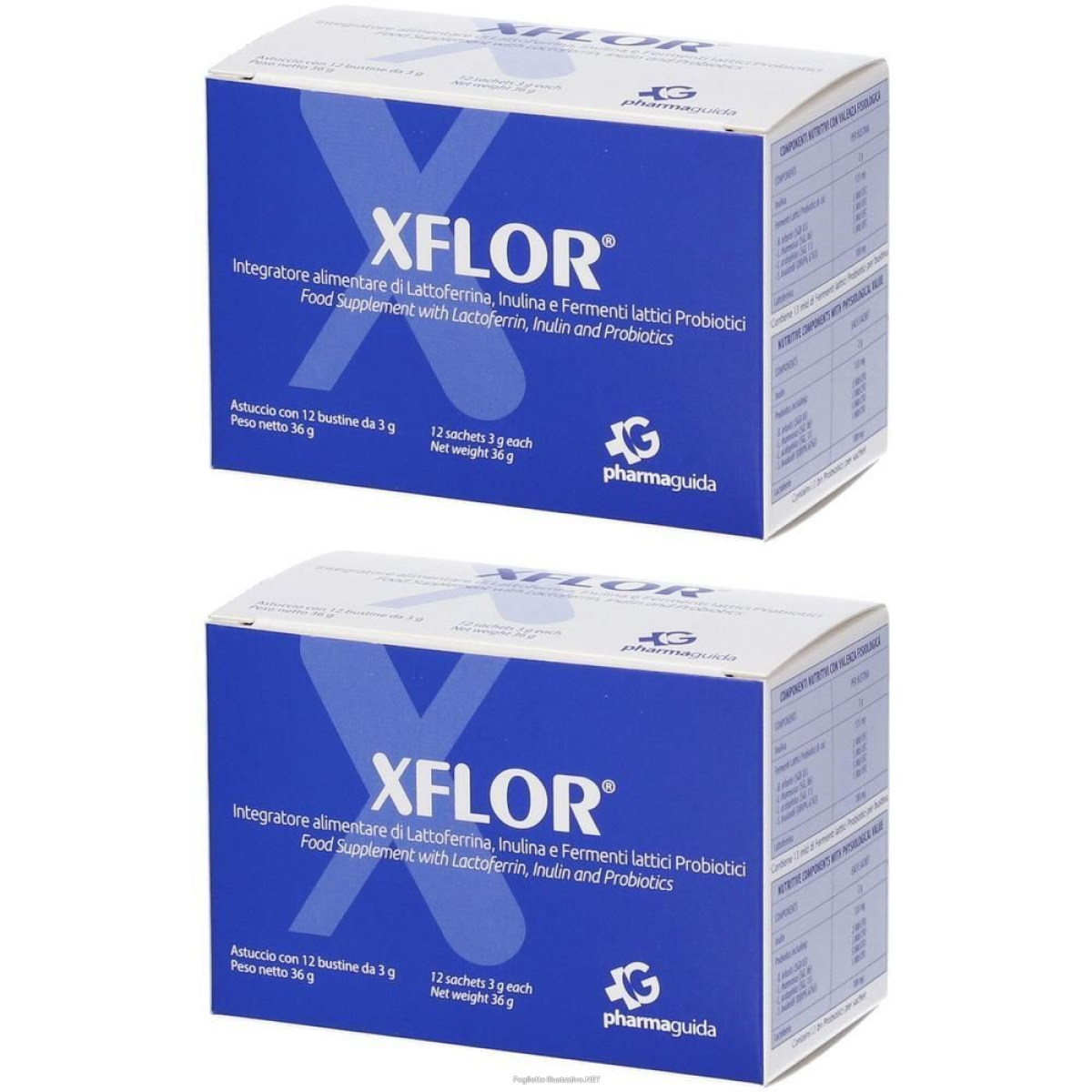 Trova Offerte di xflor probiotici prebiotici lattoferrina bustine 2x12 pz bustina e compra online