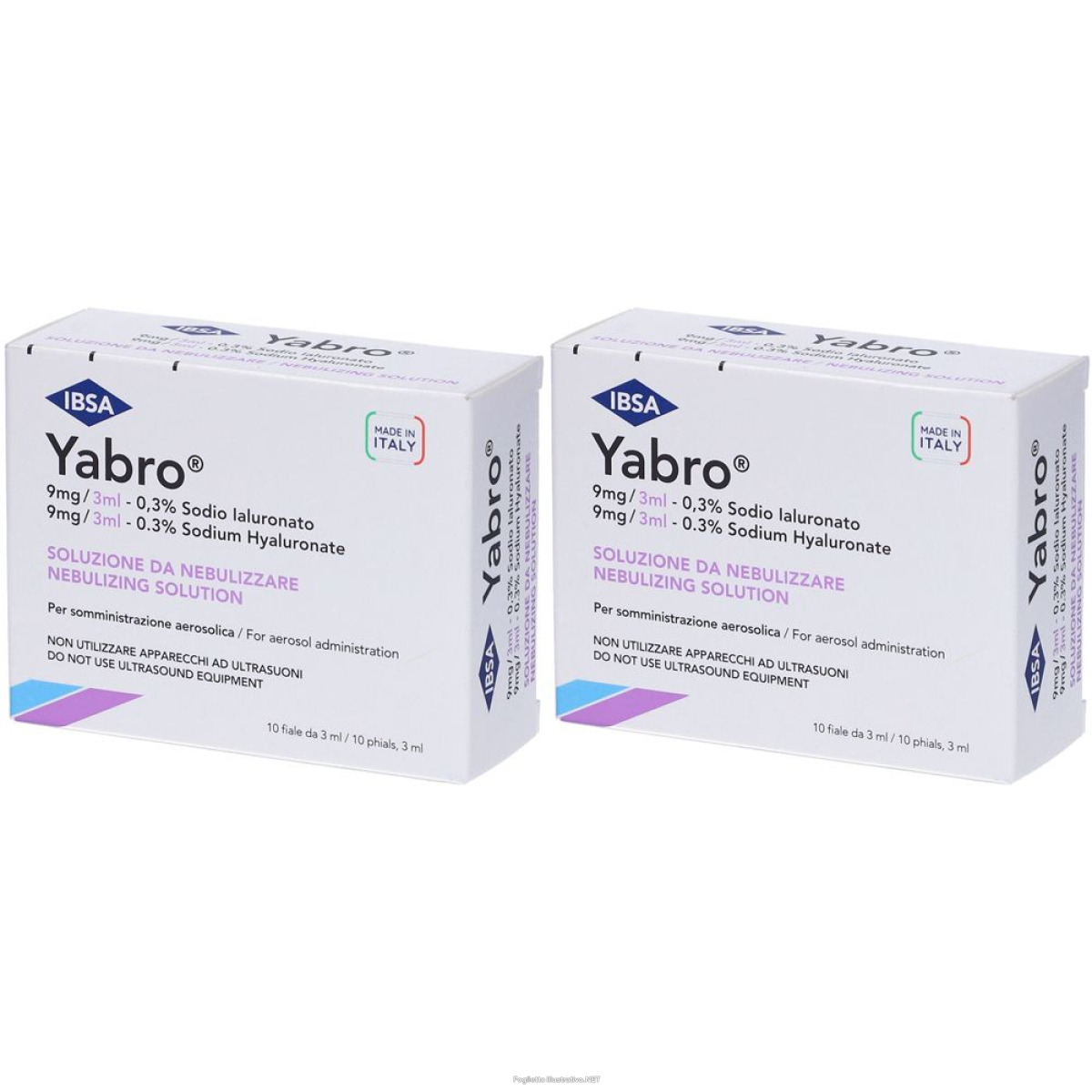 Trova Offerte di yabro® sodio ialuronato 0,3% set da 2 2x10x3 ml fiale e compra online