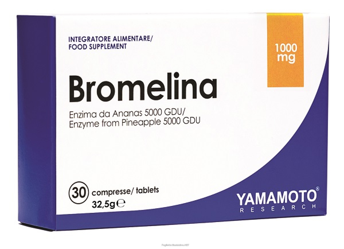 Trova Offerte di yamamoto research bromelina integratore per drenaggio e benessere dei tessuti 30 compresse e compra online