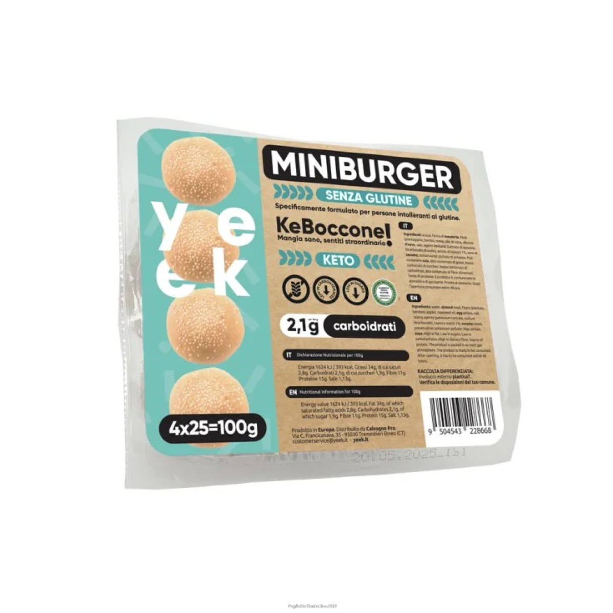 Trova Offerte di yeek ke boccone miniburger 4 pezzi da 25 g e compra online
